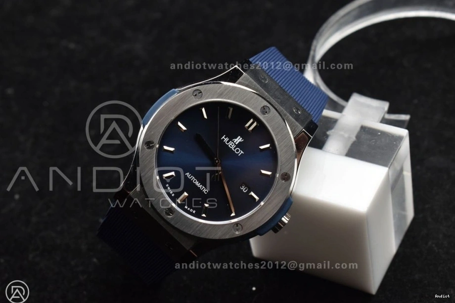 Edition Blue 1:1 SS A2892 Gummy Fusion HBF Classic Dial 42mm Strap Best On Blue 0313